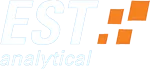 EST Analytical Logo in White and Orange